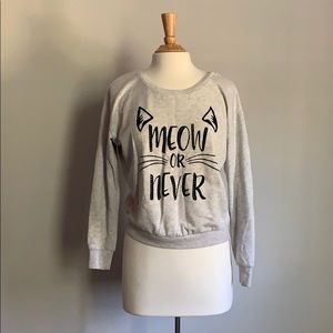 “Meow 🐱 Or Never” Sweatshirt